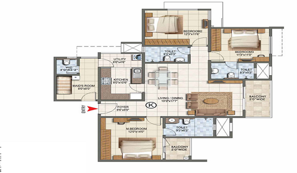 Prestige Eden Garden Floor Plan