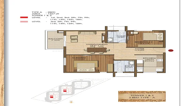 Prestige Ivy League Floor Plan